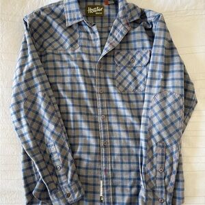 Howler Bros Blue Plaid Shirt